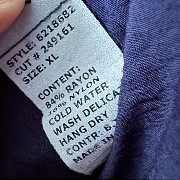 Cut loose open cardigan navy blue size XL 000099 - Picture 3 of 4